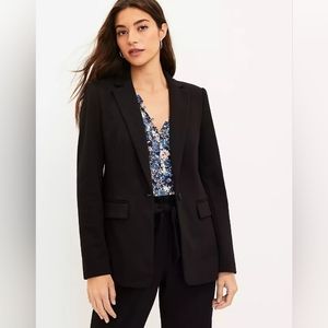 Loft Petite black blazer size 12